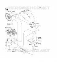 FUEL EVAPORATION SYSTEM(CA) voor Kawasaki VN1500 CLASSIC 2005