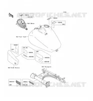 LABELS voor Kawasaki VN1500 CLASSIC 2005