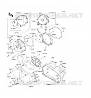 LEFT ENGINE COVER voor Kawasaki VN1500 CLASSIC 2005
