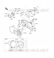 RIGHT ENGINE COVER(S) voor Kawasaki VN1500 CLASSIC 2005
