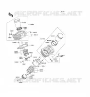 CYLINDER   PISTON  voor Kawasaki VN1500 CLASSIC 2007