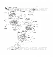 CYLINDER HEAD voor Kawasaki VN1500 CLASSIC 2007