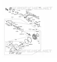 DRIVE SHAFT   FINAL GEAR voor Kawasaki VN1500 CLASSIC 2007