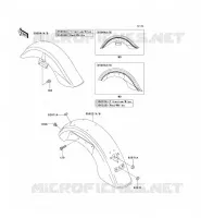 FENDER voor Kawasaki VN1500 CLASSIC 2007