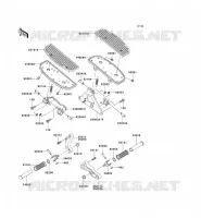 FOOTREST voor Kawasaki VN1500 CLASSIC 2007