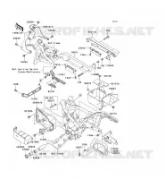 FRAME PARTS (COUVERTURE) voor Kawasaki VN1500 CLASSIC 2007
