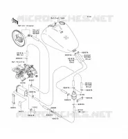 FUEL EVAPORATION SYSTEM(CA) voor Kawasaki VN1500 CLASSIC 2007
