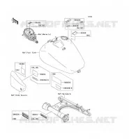 LABELS voor Kawasaki VN1500 CLASSIC 2007