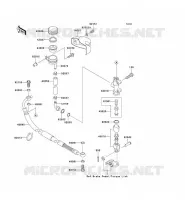 REAR MASTER CYLINDER voor Kawasaki VN1500 CLASSIC 2007