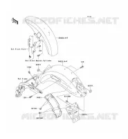 FENDER voor Kawasaki VN1500 MEAN STREAK 2003