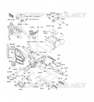 FRAME PARTS (COUVERTURE) voor Kawasaki VN1500 MEAN STREAK 2003