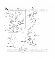 FRONT MASTER CYLINDER voor Kawasaki VN1500 MEAN STREAK 2003