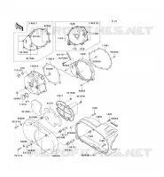 LEFT ENGINE COVER voor Kawasaki VN1500 MEAN STREAK 2003