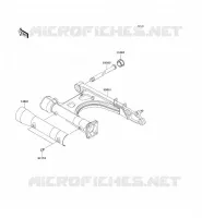 SWINGARM voor Kawasaki VN1500 MEAN STREAK 2003