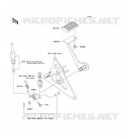 BRAKE PEDAL   TORK LINK voor Kawasaki VN1500 MEAN STREAK 2003
