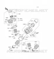 CYLINDER   PISTON  voor Kawasaki VN1500 MEAN STREAK 2003