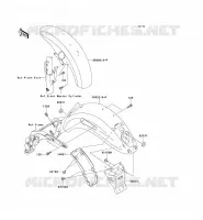 FENDER voor Kawasaki VN1500 MEAN STREAK 2003