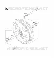 FRONT WHEEL voor Kawasaki VN1500 MEAN STREAK 2003