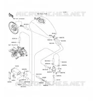 FUEL EVAPORATION SYSTEM(CA) voor Kawasaki VN1500 MEAN STREAK 2003