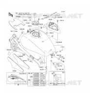 FUEL TANK voor Kawasaki VN1500 MEAN STREAK 2003