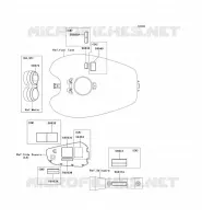 LABELS voor Kawasaki VN1500 MEAN STREAK 2003
