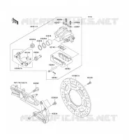 REAR BRAKE voor Kawasaki VN1500 MEAN STREAK 2003