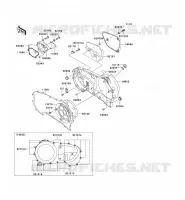 RIGHT ENGINE COVER(S) voor Kawasaki VN1500 MEAN STREAK 2003