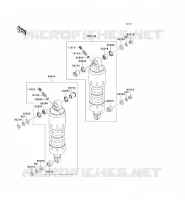 SUSPENSION   SHOCK ABSORBER voor Kawasaki VN1500 MEAN STREAK 2003