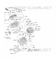 CYLINDER HEAD voor Kawasaki VN1500 MEAN STREAK 2003