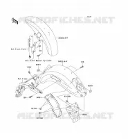 FENDER voor Kawasaki VN1500 MEAN STREAK 2003