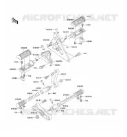 FOOTREST voor Kawasaki VN1500 MEAN STREAK 2003