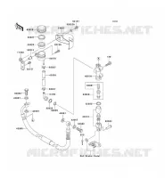 REAR MASTER CYLINDER voor Kawasaki VN1500 MEAN STREAK 2003