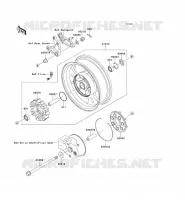 REAR WHEEL   CHAIN voor Kawasaki VN1500 MEAN STREAK 2003
