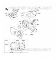 RIGHT ENGINE COVER(S) voor Kawasaki VN1500 MEAN STREAK 2003