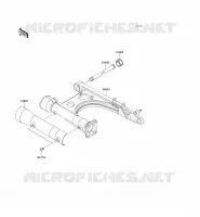 SWINGARM voor Kawasaki VN1500 MEAN STREAK 2003