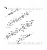 TRANSMISSION voor Kawasaki VN1500 MEAN STREAK 2003