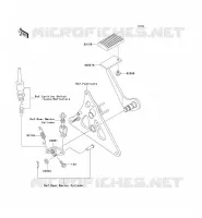 BRAKE PEDAL   TORK LINK voor Kawasaki VN1500 MEAN STREAK 2003