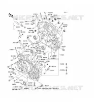 CRANKCASE(S) voor Kawasaki VN1500 MEAN STREAK 2003