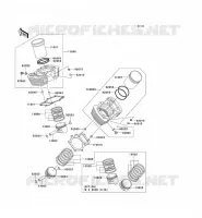 CYLINDER   PISTON  voor Kawasaki VN1500 MEAN STREAK 2003