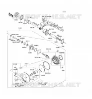 DRIVE SHAFT   FINAL GEAR voor Kawasaki VN1500 MEAN STREAK 2003