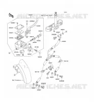 FRONT MASTER CYLINDER voor Kawasaki VN1500 MEAN STREAK 2003