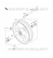 FRONT WHEEL voor Kawasaki VN1500 MEAN STREAK 2003
