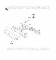 SWINGARM voor Kawasaki VN1500 MEAN STREAK 2003