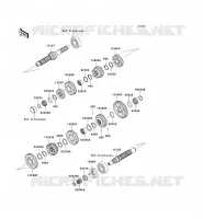 TRANSMISSION voor Kawasaki VN1500 MEAN STREAK 2003