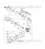 DRIVE SHAFT   FINAL GEAR voor Kawasaki VN1500 MEAN STREAK 2003