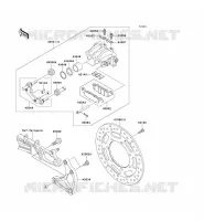 REAR BRAKE voor Kawasaki VN1500 MEAN STREAK 2003
