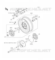 REAR HUB voor Kawasaki VN1500 MEAN STREAK 2003