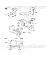 RIGHT ENGINE COVER(S) voor Kawasaki VN1500 MEAN STREAK 2003