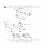 SIDE COWLING voor Kawasaki VN1500 MEAN STREAK 2003