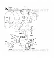 COWLING voor Kawasaki VN1600 CLASSIC TOURER 2006